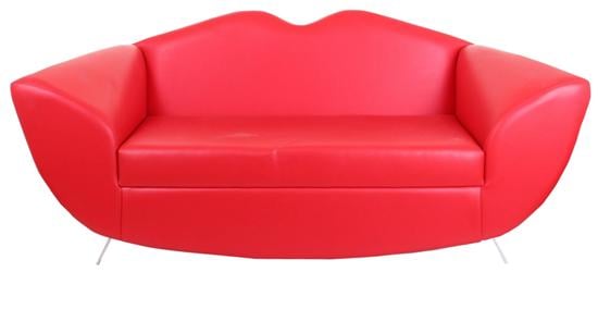 Red Leather Lips Sofa Hire Concept Furniture Sofa Hire London